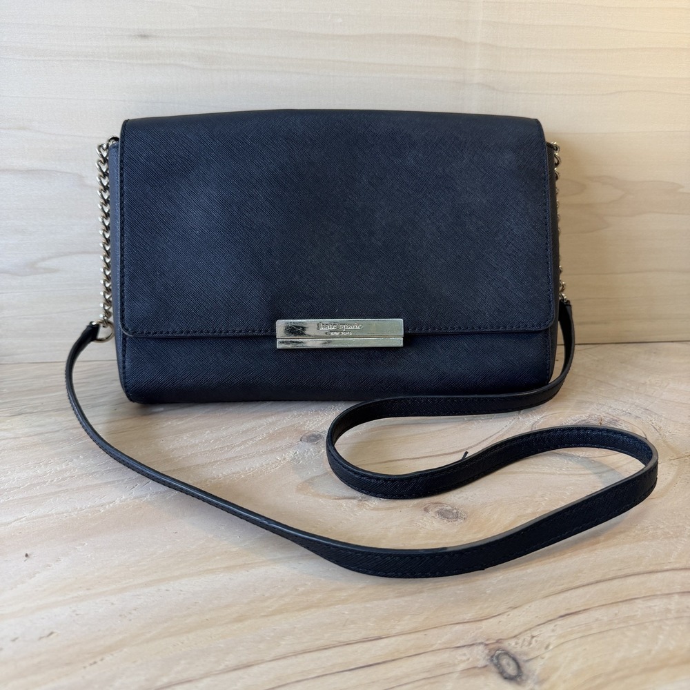 KATE SPADE Saffiano Leather Remi Maiden Way Tilden Place Alex Crossbody Black
